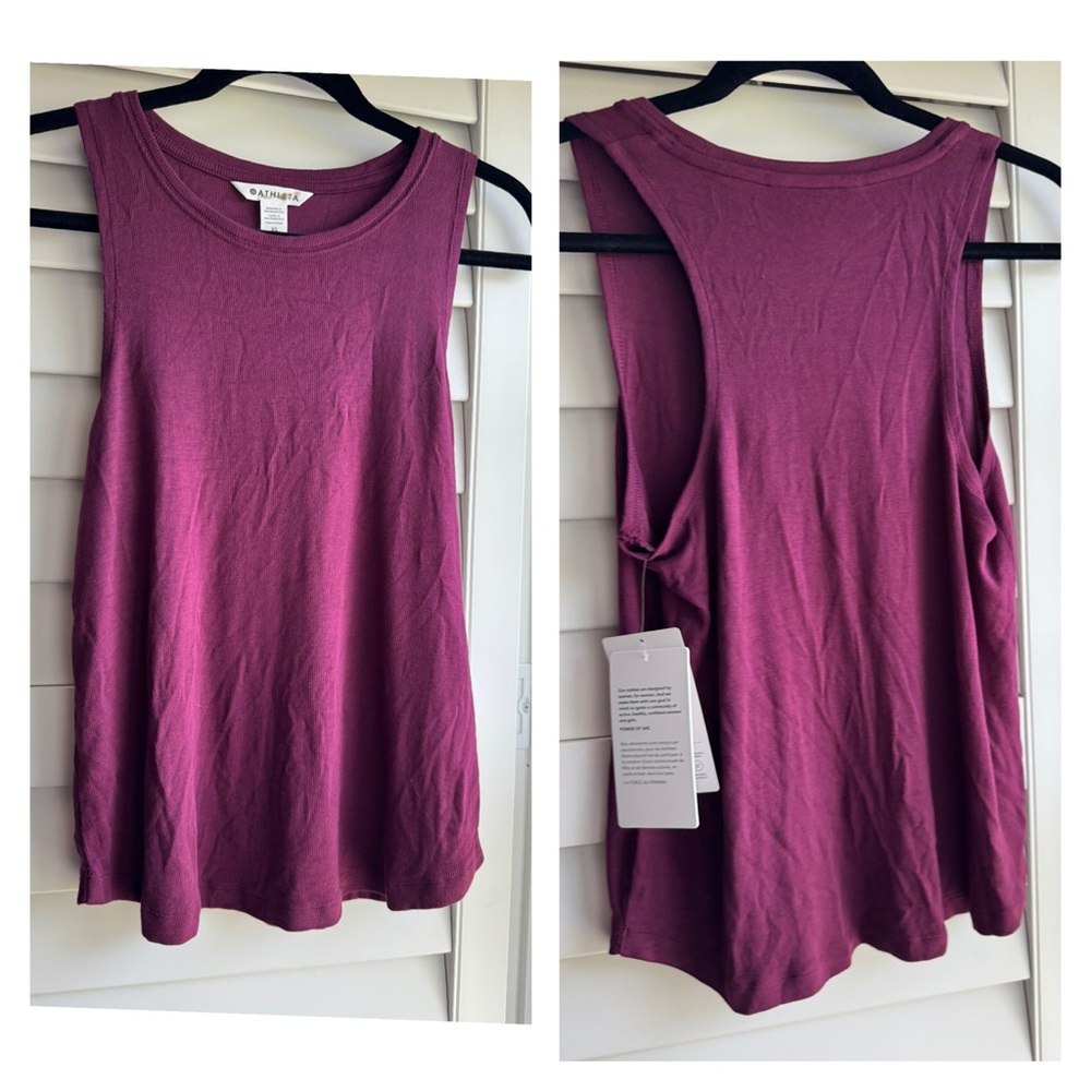 Athleta Well Rested Rib Sleep Tank and Short Set
Deep Burgundy Size XS like new